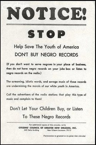Don't Buy Negro Records - Historical Poster
